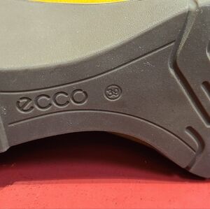 Ecco Gray Rubber Outsole with Logo Detail